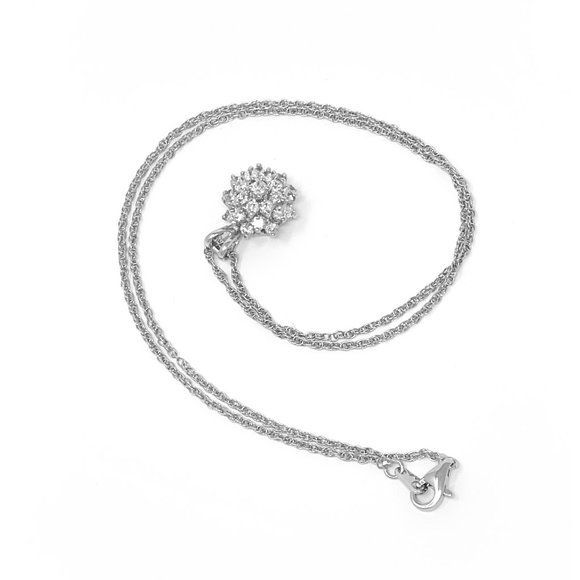 ⭐️HP⭐️ BUNDLE NEW Sterling Silver Jewelry Set Necklace Earrings Ring CZ - Picture 6 of 9